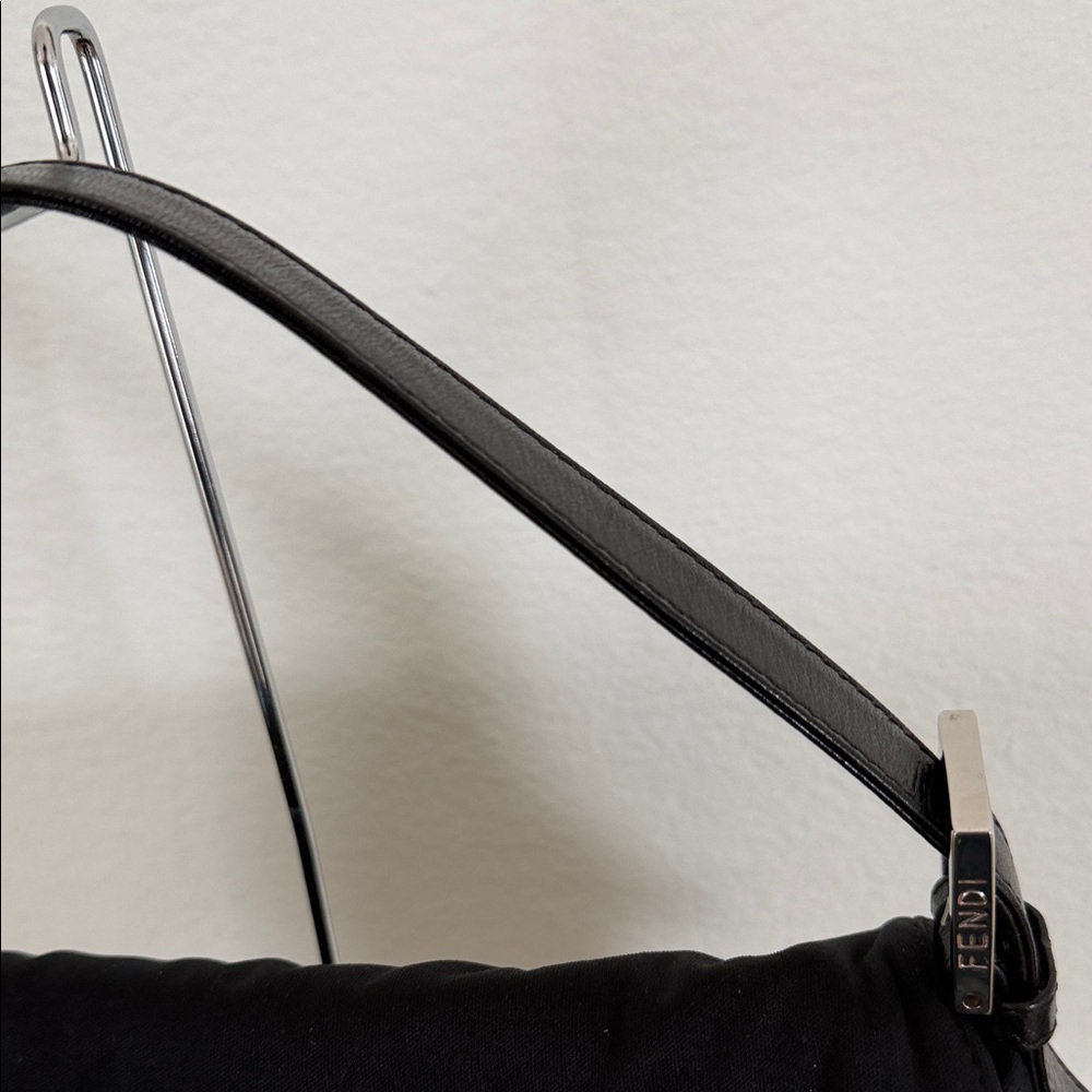 Fendi Satin Black Baguette - Picture 5 of 11